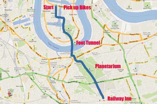 santander cycle hire map