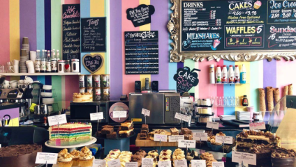 The colourful counter at Cloud 9 in Brighton