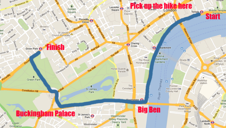 Top 5 Santander Cycle Hire Bike Routes 