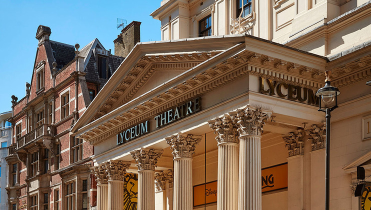 Front of the Lyceum Theatre in London