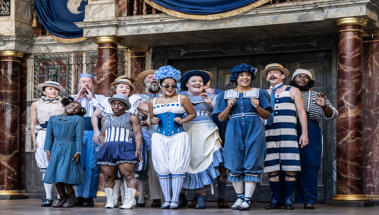 Image: The company in Princess Essex at Shakespeare's Globe (c. Johan Persson)