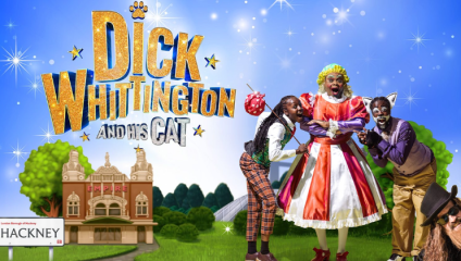 Promotional poster for Dick Whittington and his Cat at The Hackney Empire