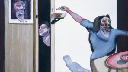 Three Studies of Isabel Rawsthorne, 1967 by Francis Bacon © The Estate of Francis Bacon. All rights reserved, DACS/Artimage 2024. Photo: Prudence Cuming Associates Ltd