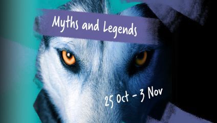 Image of A WOLF for Bristol Zoo project Halloween event