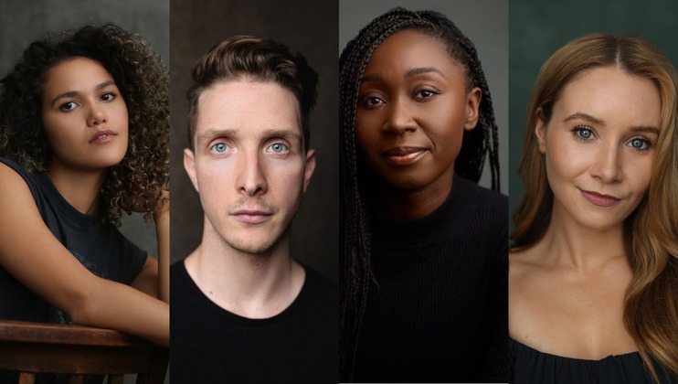 Emma McDonald, Christopher York, Valerie Antwi and Una Byrne -  cast for Foreverland